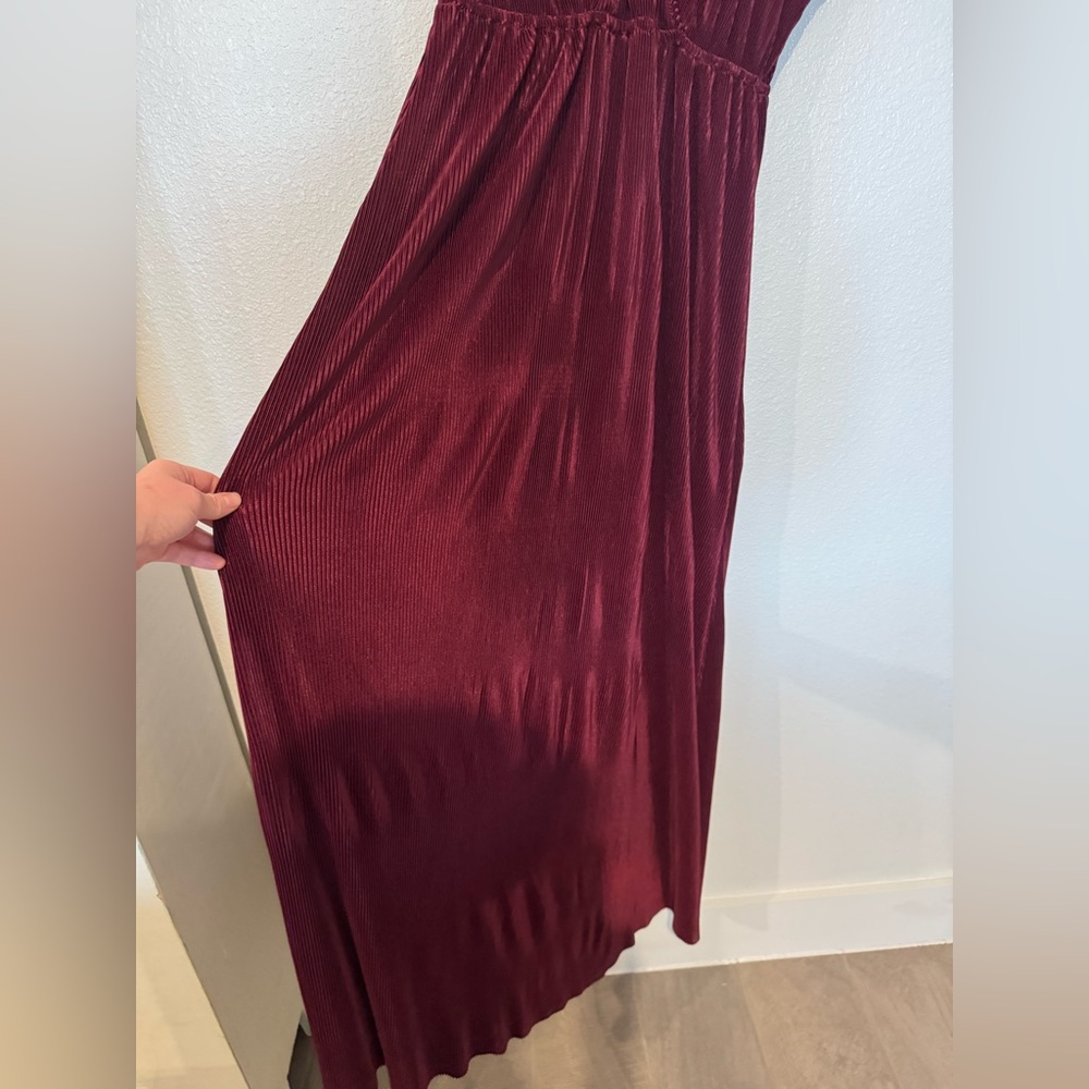 Baltic Born Athena Pleated Maxi Dress Women’s XL Mulberry Wedding Bump Friendly - Picture 6 of 12